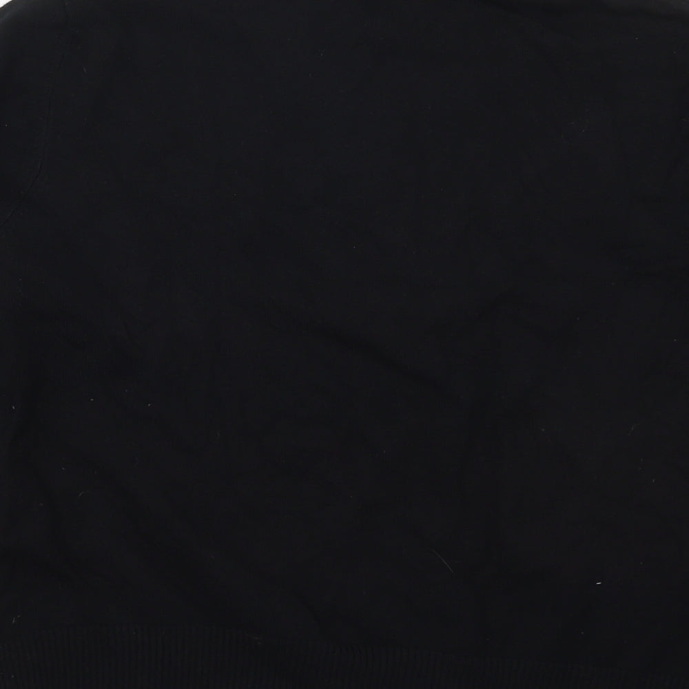 John Lewis Womens Black Roll Neck  Viscose Pullover Jumper Size 16