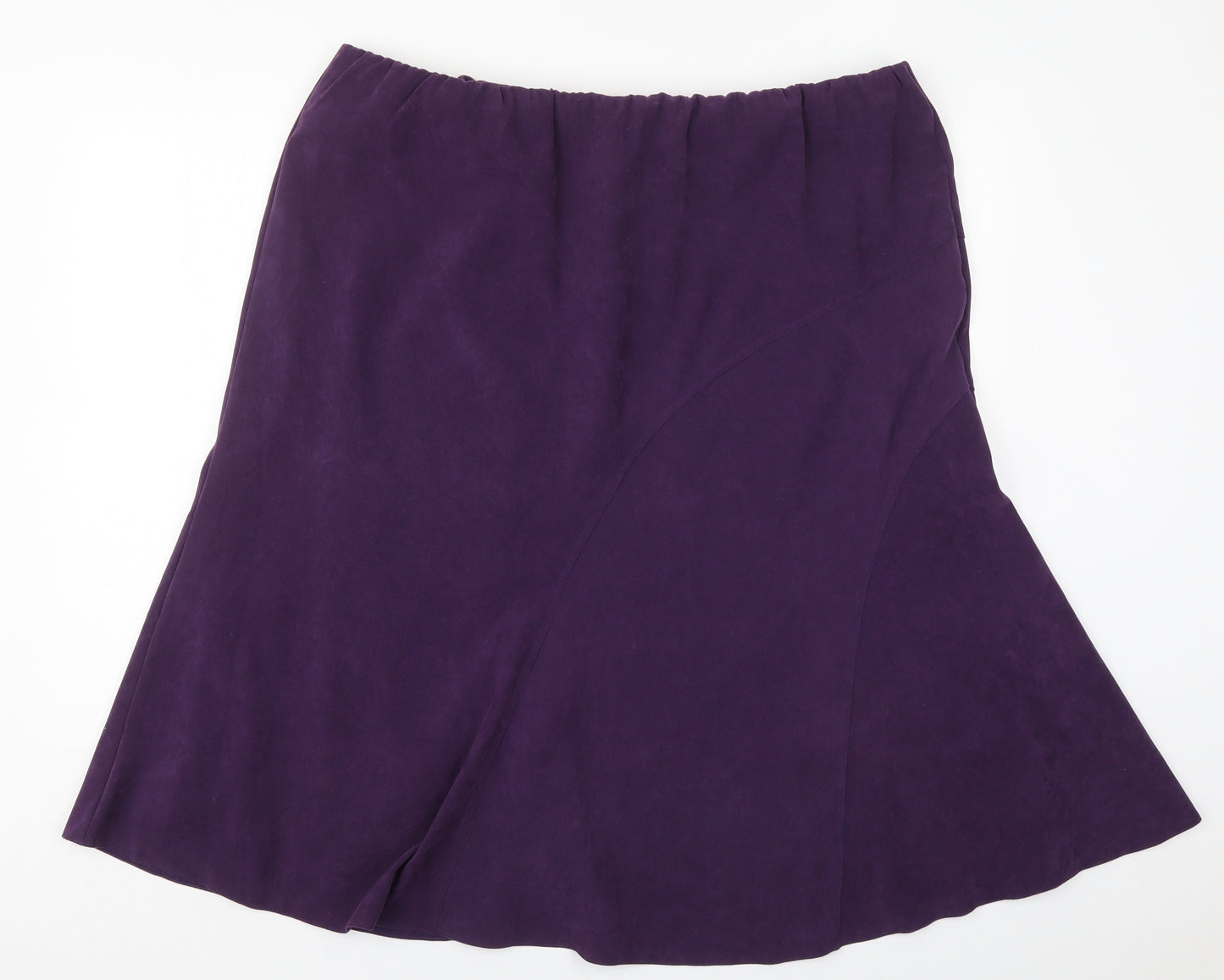 Penny Plain Womens Purple  Polyester Swing Skirt Size 22
