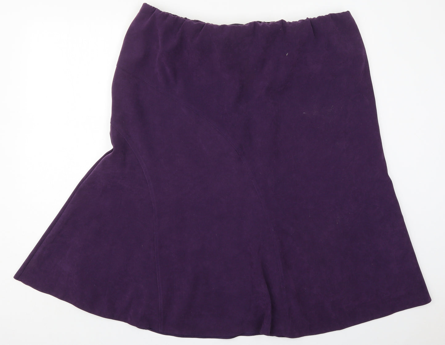 Penny Plain Womens Purple  Polyester Swing Skirt Size 22