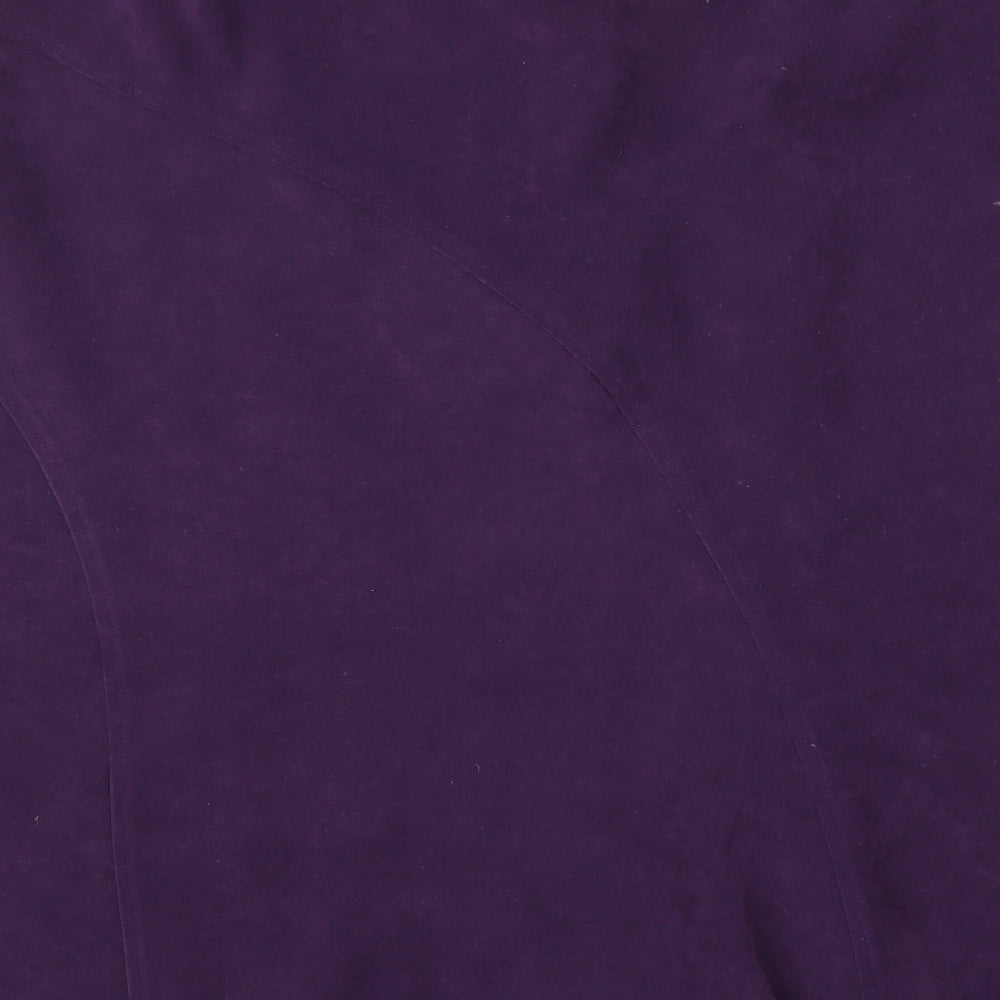 Penny Plain Womens Purple  Polyester Swing Skirt Size 22
