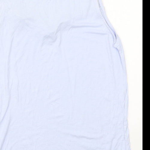 H&M Womens Blue  Viscose Basic Tank Size M Round Neck