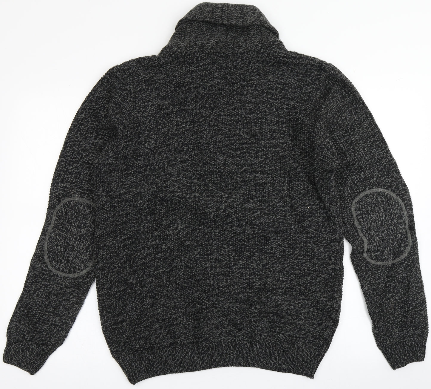 NEXT Mens Grey V-Neck  Acrylic Pullover Jumper Size M