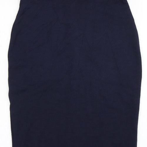 Boohoo Womens Blue  Polyester Bodycon  Size 8  Off the Shoulder