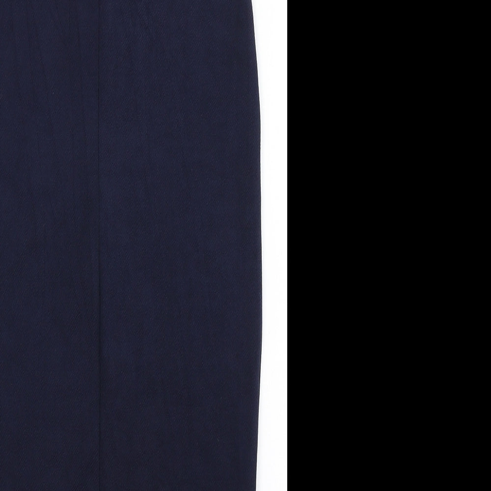 Boohoo Womens Blue  Polyester Bodycon  Size 8  Off the Shoulder