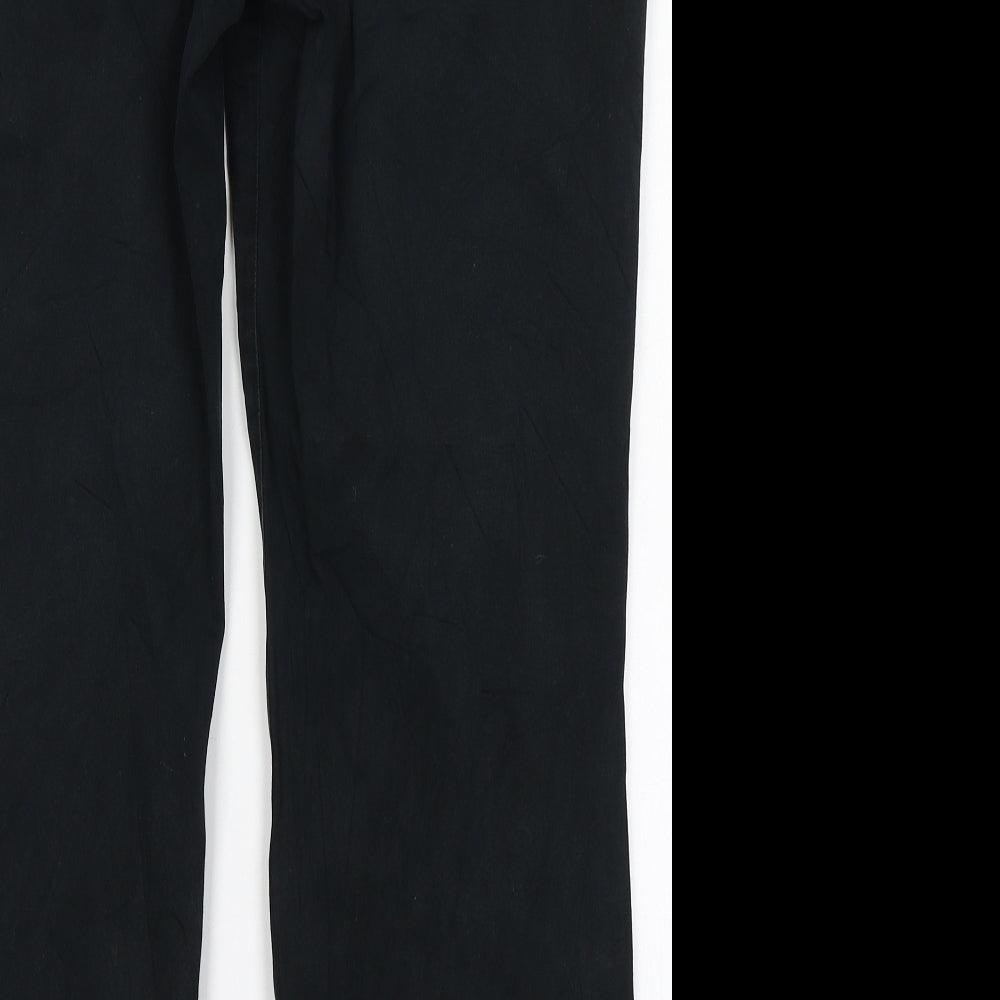Marks and Spencer Womens Blue  Cotton Trousers  Size 16 L27 in Regular