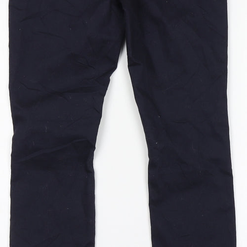 Divided Womens Blue  Cotton Trousers  Size 4 L28.5 in Regular