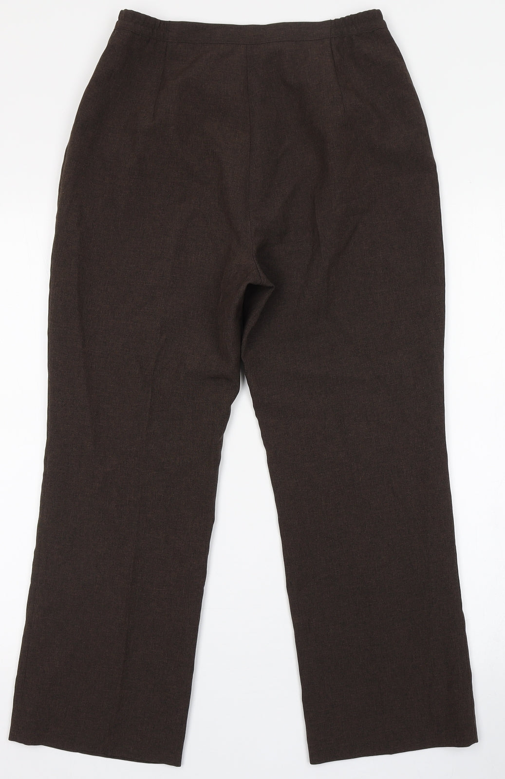 Berkertex Womens Brown  Polyester Trousers  Size 10 L24 in Regular Button