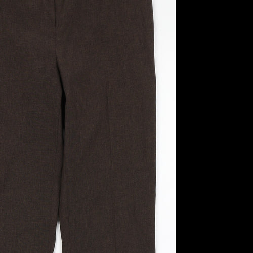 Berkertex Womens Brown  Polyester Trousers  Size 10 L24 in Regular Button