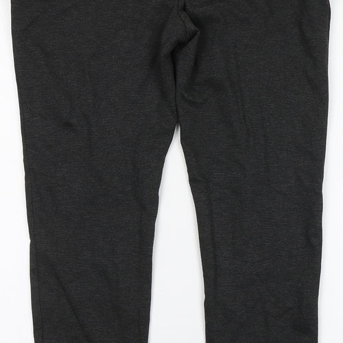 TU Womens Grey  Viscose Trousers  Size 14 L27 in Regular Button