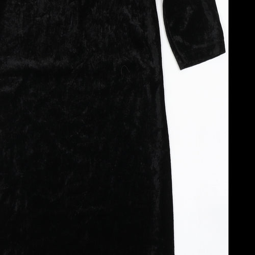 Divided Womens Black  Polyester Bodycon  Size 8  Round Neck