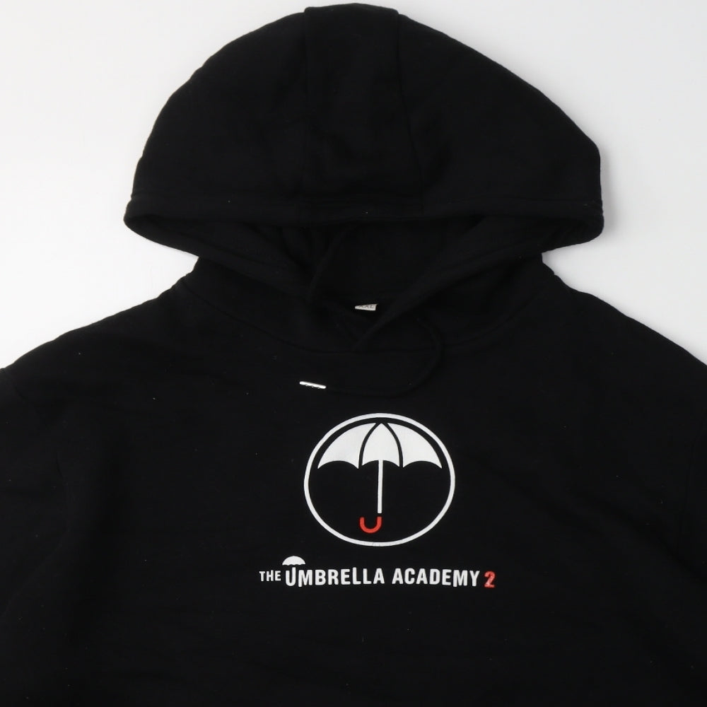 Primark Mens Black  Cotton Pullover Hoodie Size 2XL   - The umbrella academy