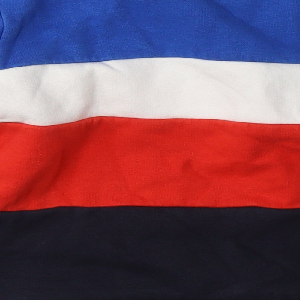 NEXT Boys Multicoloured Striped Cotton Pullover Casual Size 9-12 Months Round Neck  - Little dude