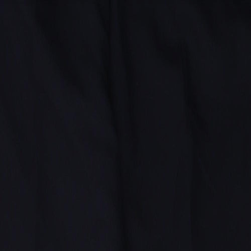 Preworn Womens Black  Polyester Trousers  Size 10 L27 in Regular