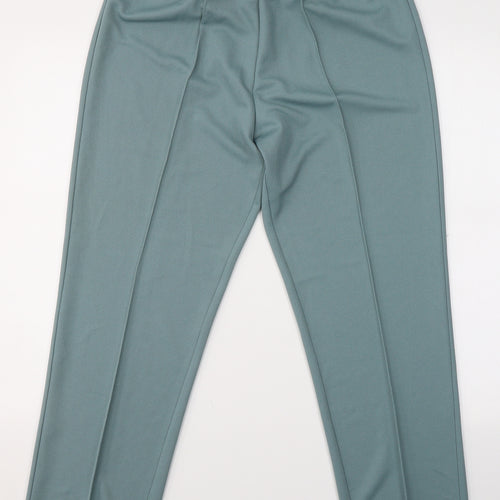 Damart Womens Green  Polyester Trousers  Size 14 L29 in Regular