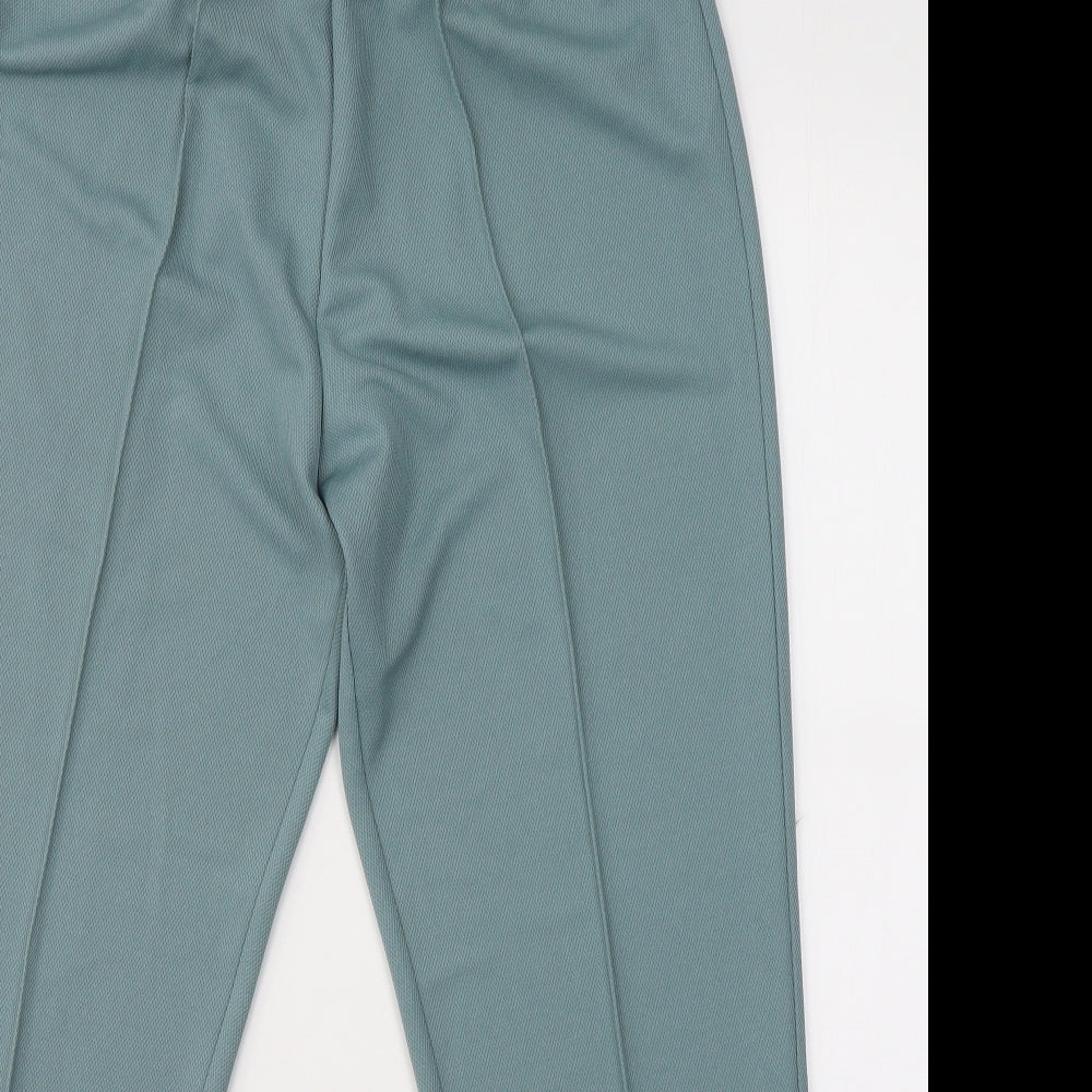 Damart Womens Green  Polyester Trousers  Size 14 L29 in Regular