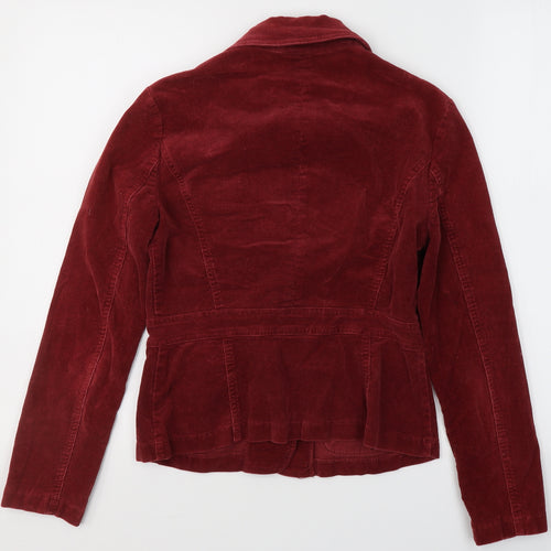 B. Moss Womens Red   Jacket Blazer Size 4