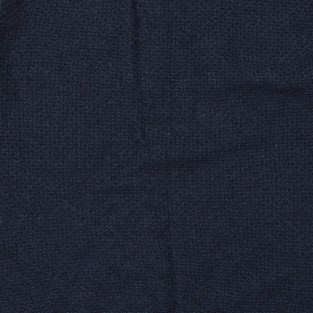 Marks and Spencer Mens Black Round Neck  Cotton Pullover Jumper Size M