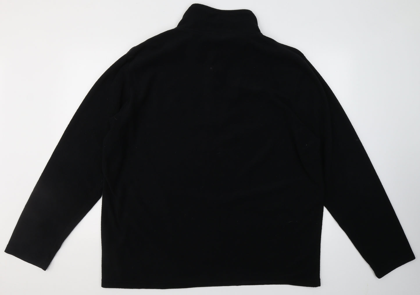 Freedom Trail Mens Black Collared  Polyester Pullover Jumper Size 3XL   - FLEECE