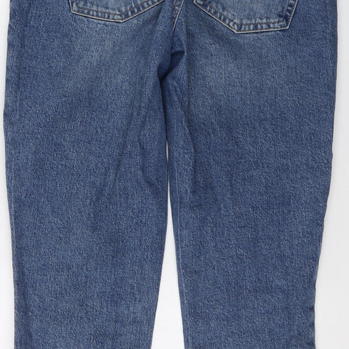 Topshop Womens Blue  Polyester Straight Jeans Size 28 in L25 in Regular