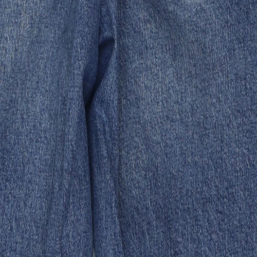 Topshop Womens Blue  Polyester Straight Jeans Size 28 in L25 in Regular
