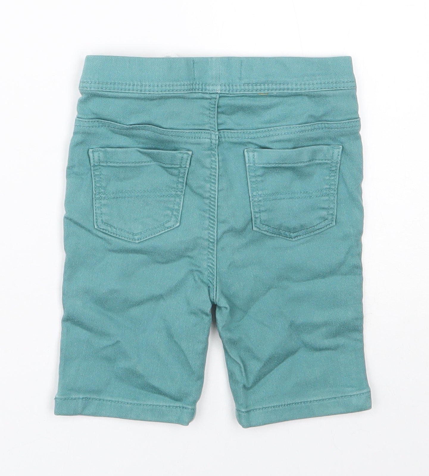 Denim & Co. Boys Green  Cotton Pedal Pusher Jeans Size 18-24 Months  Pullover
