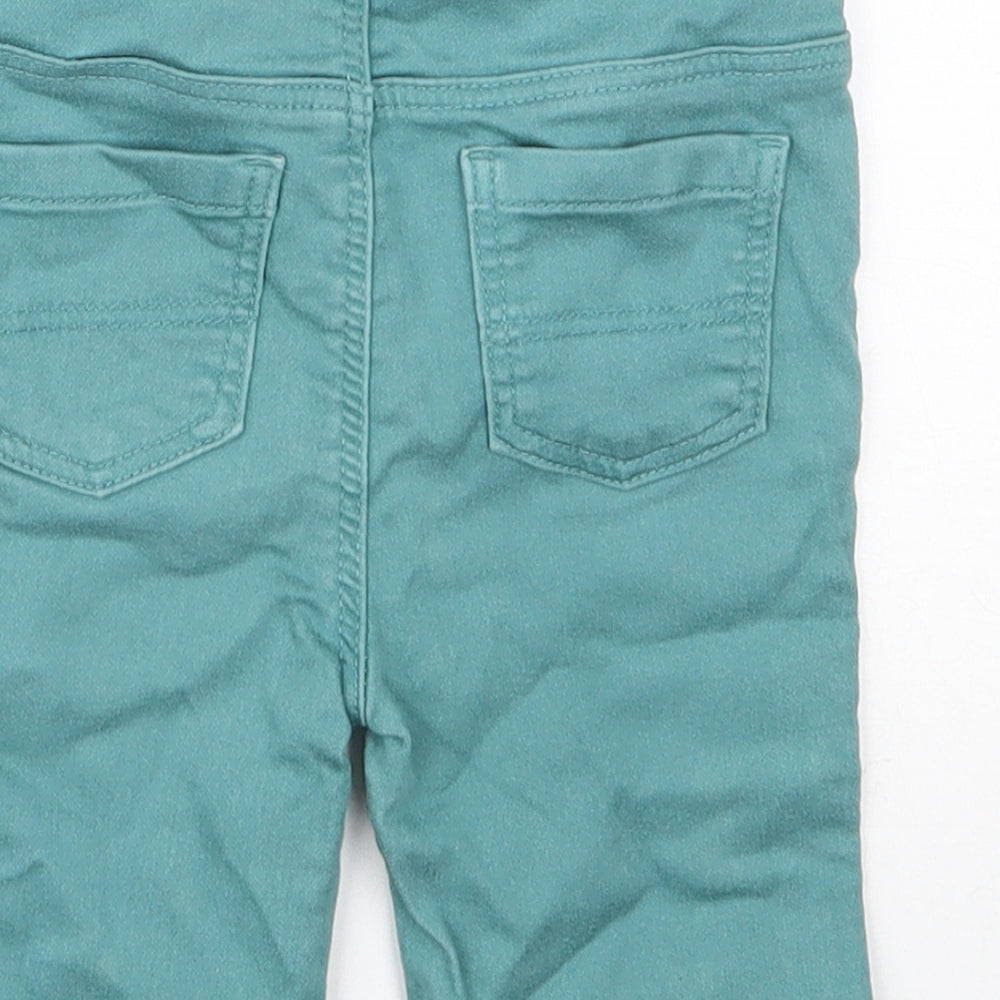 Denim & Co. Boys Green  Cotton Pedal Pusher Jeans Size 18-24 Months  Pullover