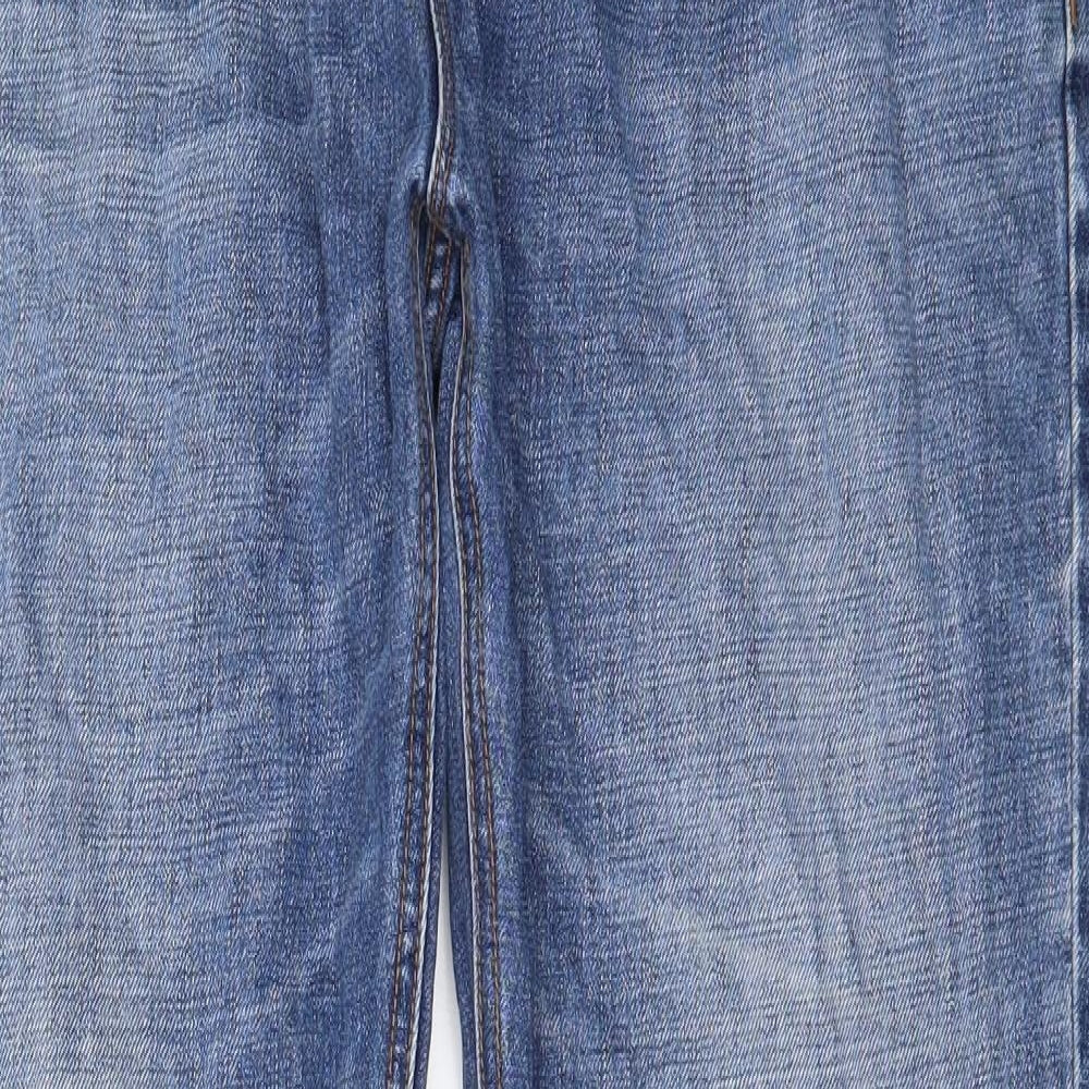 NEXT Mens Blue  Cotton Straight Jeans Size 36 in L33 in Regular Button