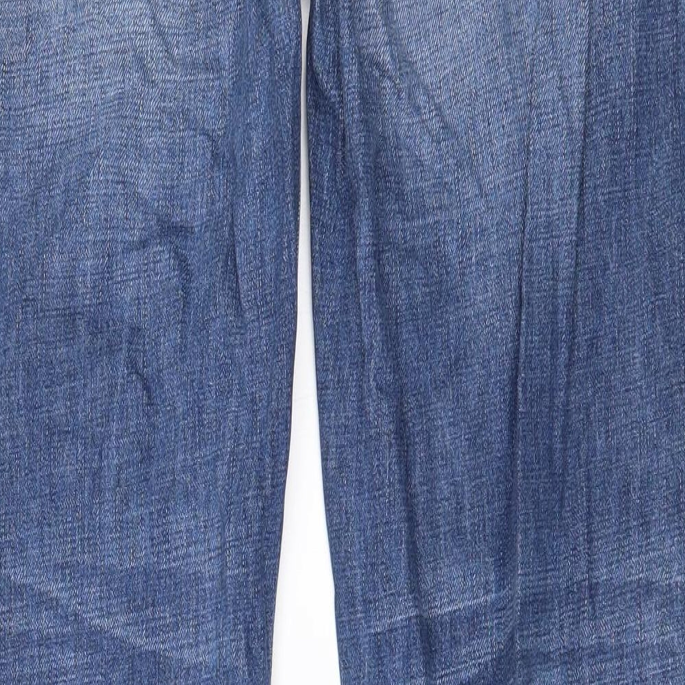 NEXT Mens Blue  Cotton Straight Jeans Size 36 in L33 in Regular Button
