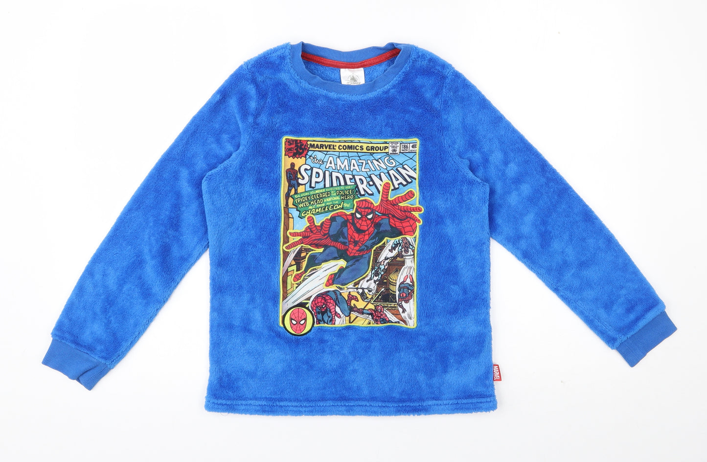 Disney Boys Blue  Polyester  Pyjama Top Size 9-10 Years  Pullover - Marvel, Spider Man