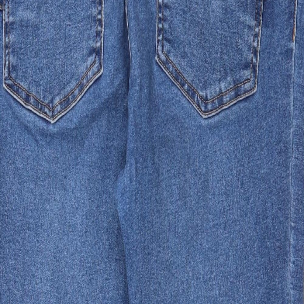 New Look Womens Blue  Cotton Skinny Jeans Size 12 L26.5 in Slim  - maternity jeans