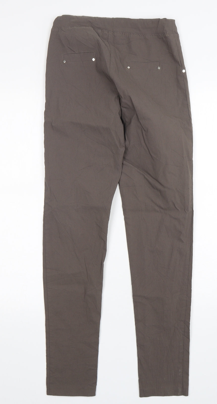 James Lakeland  Womens Brown  Viscose Trousers  Size 12 L30 in Regular