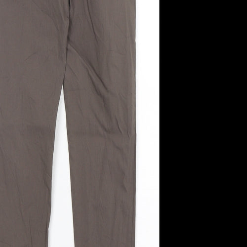 James Lakeland  Womens Brown  Viscose Trousers  Size 12 L30 in Regular