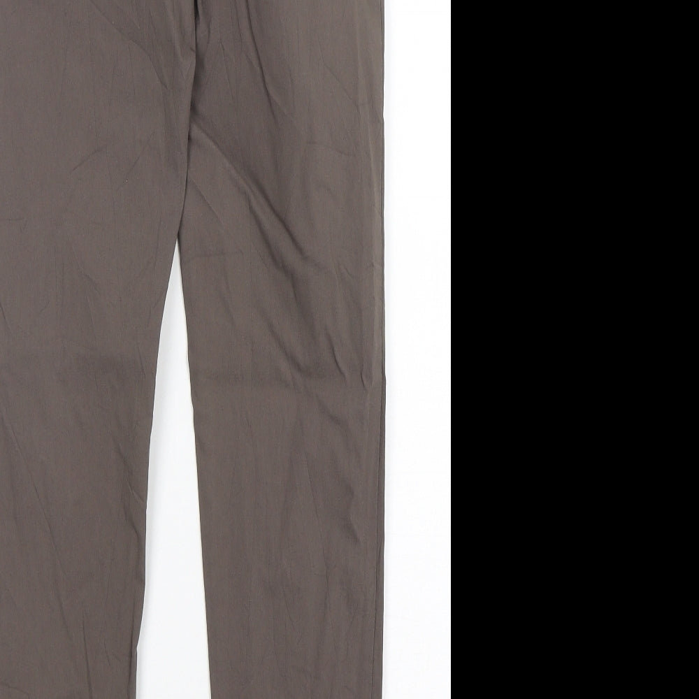 James Lakeland  Womens Brown  Viscose Trousers  Size 12 L30 in Regular