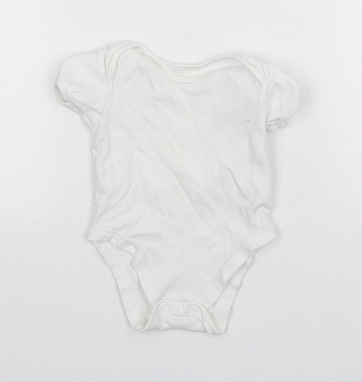 George Baby White  Cotton Leotard One-Piece Size 3-6 Months