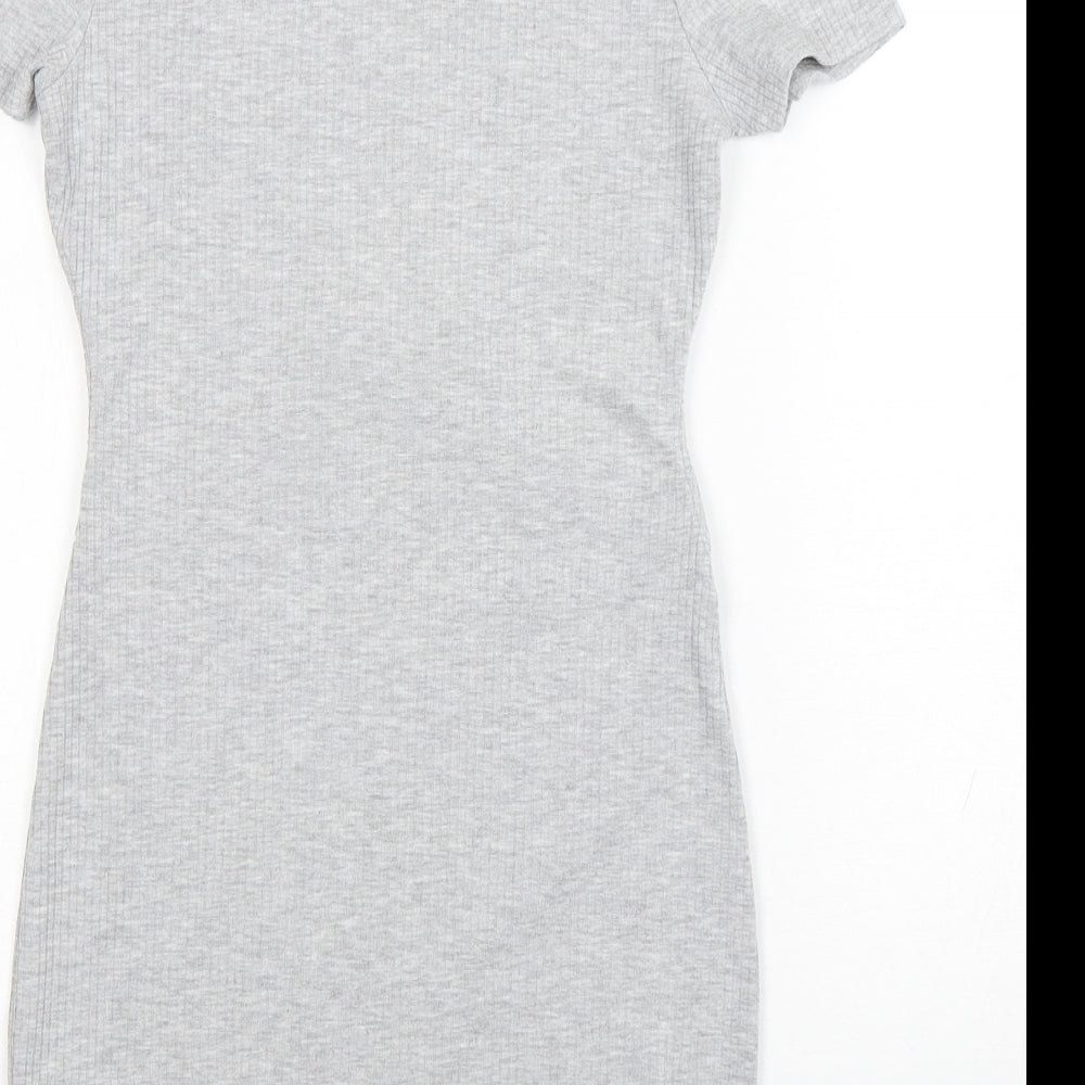 Candy Couture Girls Grey  Polyester Pencil Dress  Size 12 Years  Round Neck Pullover
