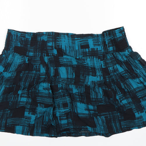 Gap Womens Multicoloured Check Viscose Mini Skirt Size XL