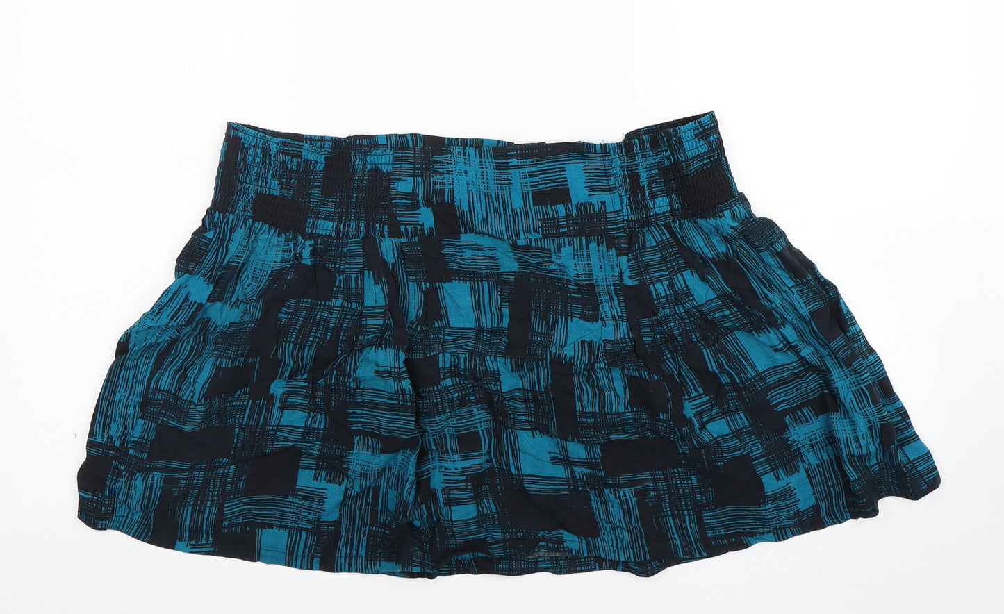 Gap Womens Multicoloured Check Viscose Mini Skirt Size XL