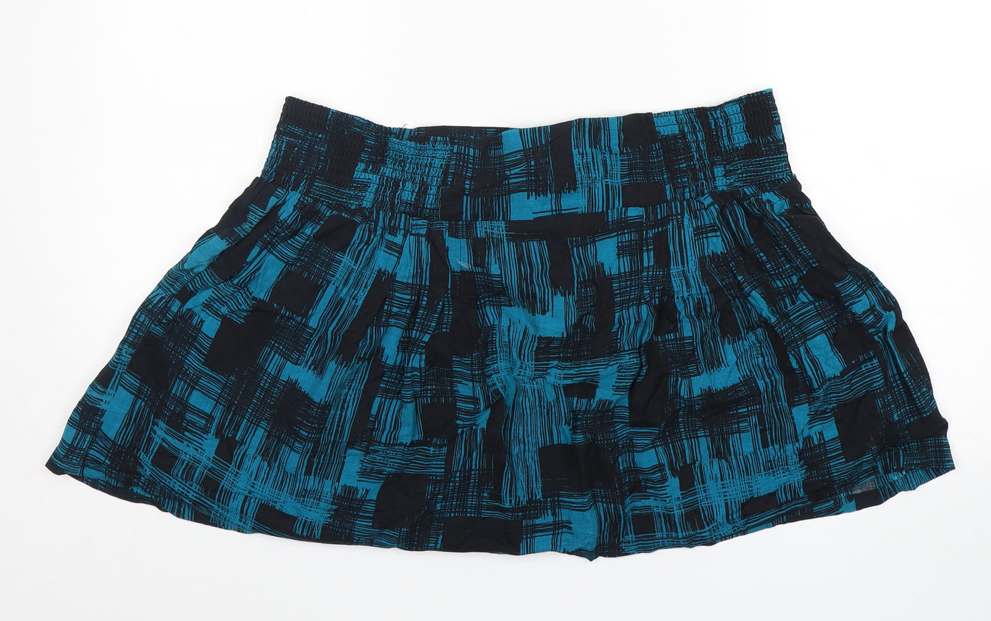 Gap Womens Multicoloured Check Viscose Mini Skirt Size XL