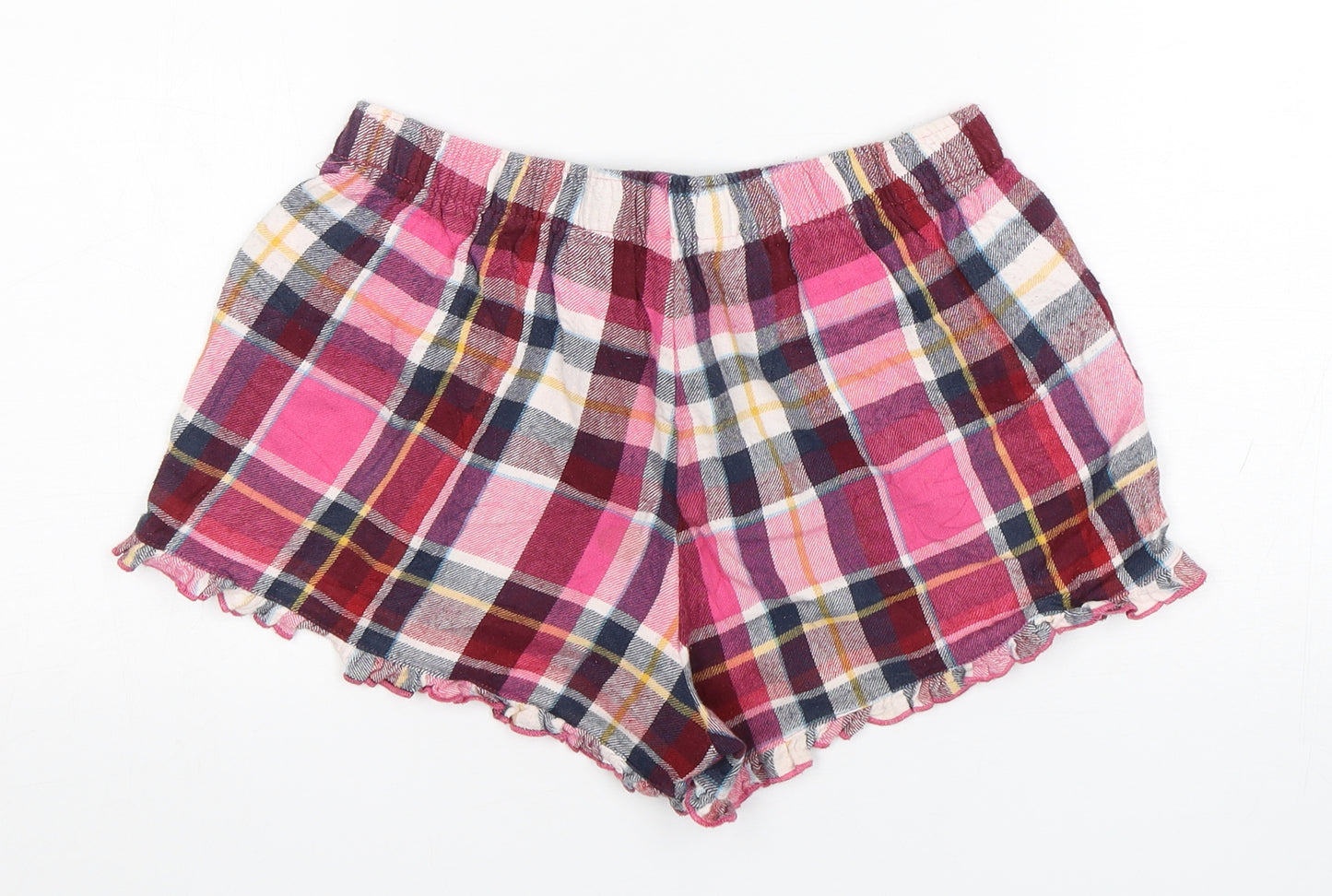 F&F Womens Multicoloured Plaid Cotton  Sleep Shorts Size 8