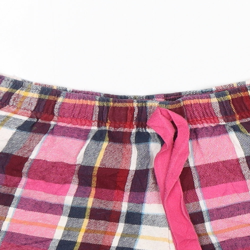F&F Womens Multicoloured Plaid Cotton  Sleep Shorts Size 8