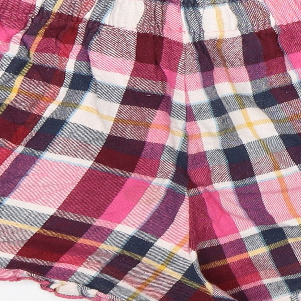 F&F Womens Multicoloured Plaid Cotton  Sleep Shorts Size 8