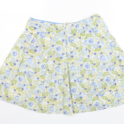 Gap Girls Multicoloured Floral Cotton Skater Skirt Size 2XL  Regular Zip