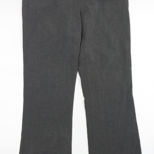 Tu-Chuzy? Womens Grey  Polyester Trousers  Size 8 L30 in Regular Zip