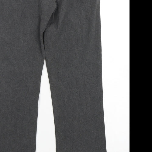 Tu-Chuzy? Womens Grey  Polyester Trousers  Size 8 L30 in Regular Zip