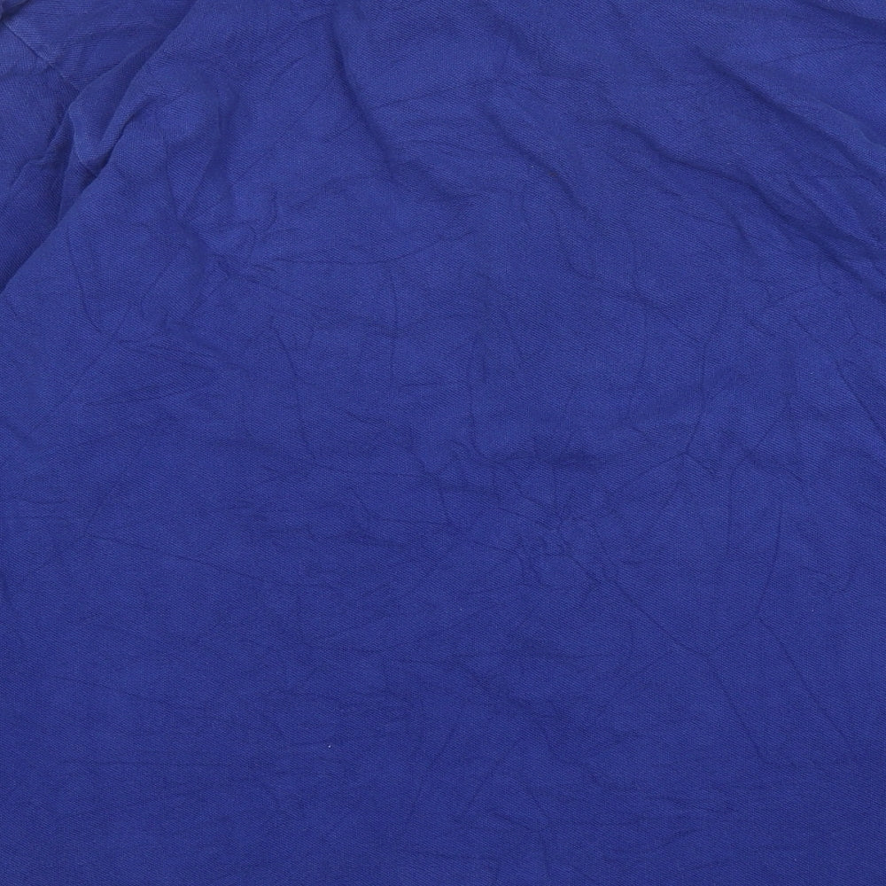 Polo Ralph Lauren Mens Blue  Cotton  Polo Size L Collared Pullover
