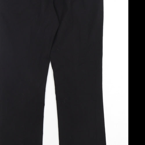 M&Co Womens Black  Polyester Trousers  Size 10 L29 in Regular