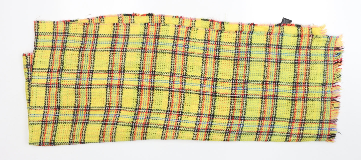Faith  Womens Multicoloured Plaid Acrylic  Shawl/Wrap