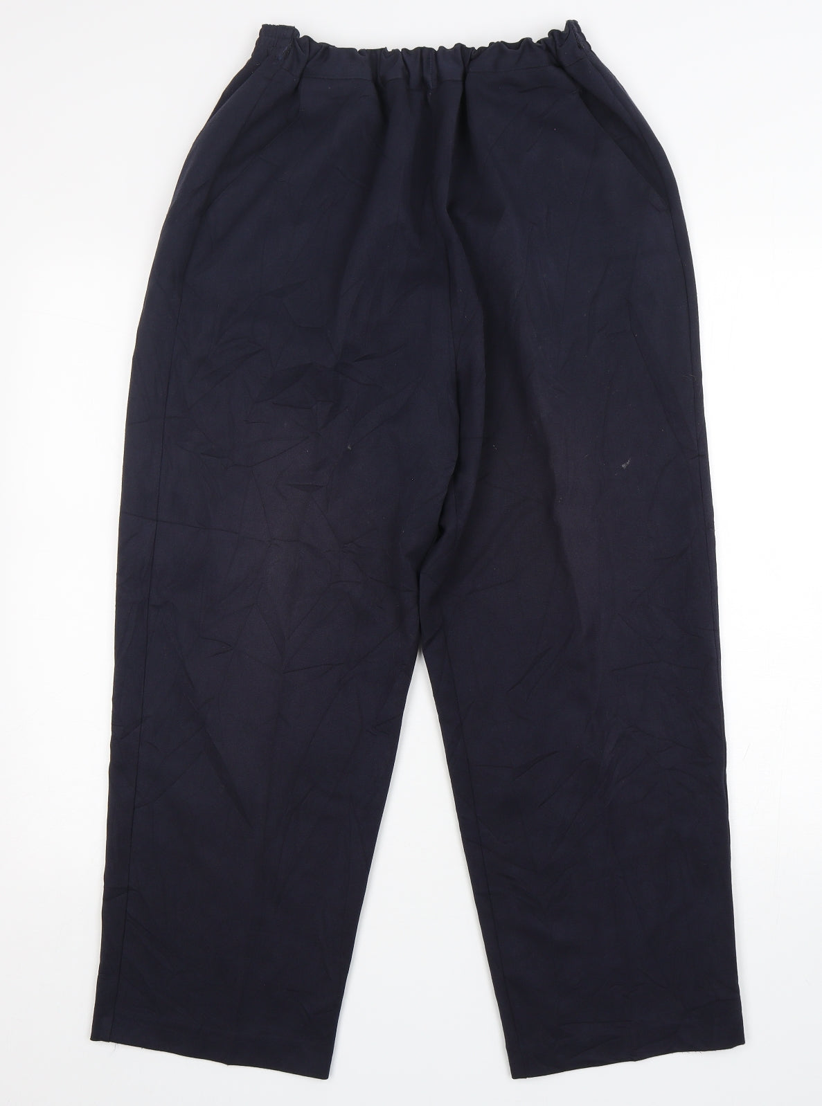Preworn  Womens Blue  Polyester Trousers  Size 34 in L26 in Regular