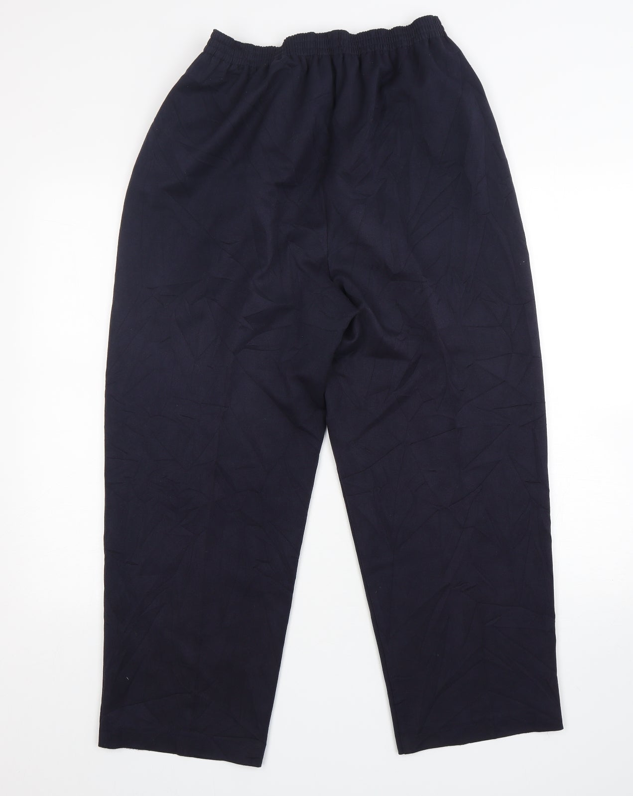 Preworn  Womens Blue  Polyester Trousers  Size 34 in L26 in Regular