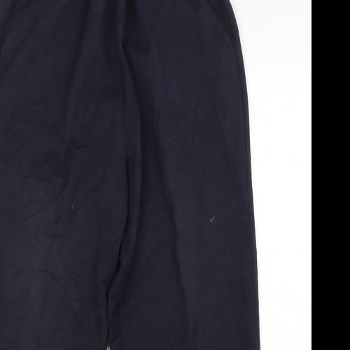 Preworn  Womens Blue  Polyester Trousers  Size 34 in L26 in Regular